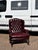 Red Leather Buttoned Back Chesterfield Armchair For Sale - Image 3 of 12