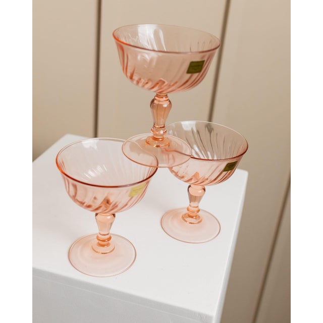 Luminarc Rosaline Glasses, 1970s, Set of 6 For Sale - Image 9 of 12