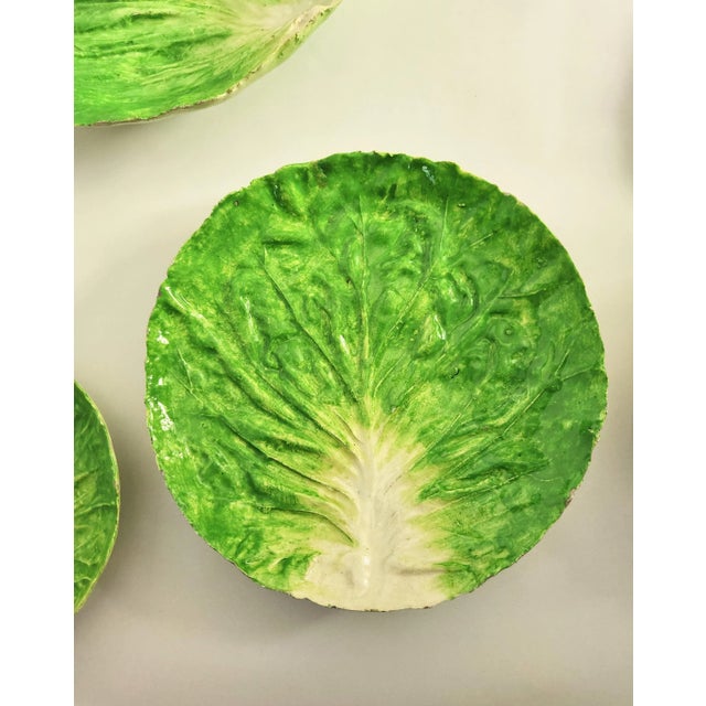 Green Antique Late 19th Century E B Napoli Napoliware Lettuceware - 7 Piece Set For Sale - Image 8 of 9