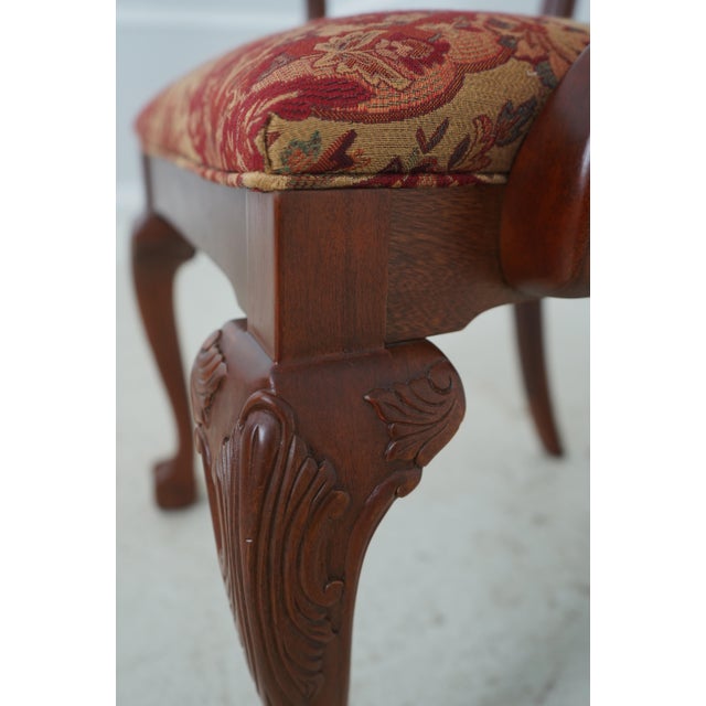 Set of 10 Ethan Allen Ball & Claw Mahogany Dining Room Chairs For Sale - Image 13 of 18