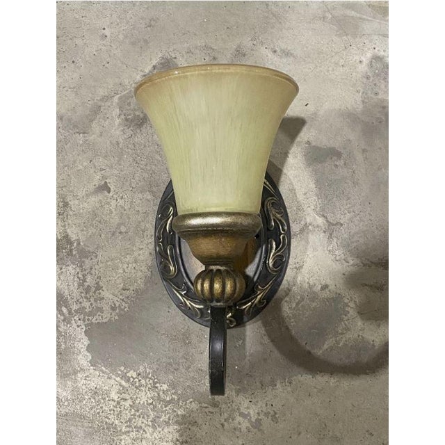 Traditional Vintage Hampton Bay Traditional Style One Light Wall Sconce For Sale - Image 3 of 6