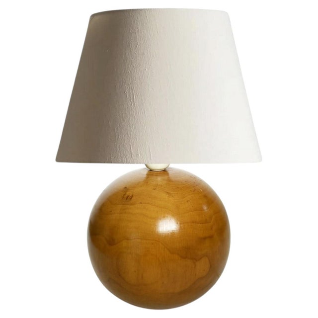 Wooden Ball Lamp, France, 1980 For Sale - Image 12 of 12