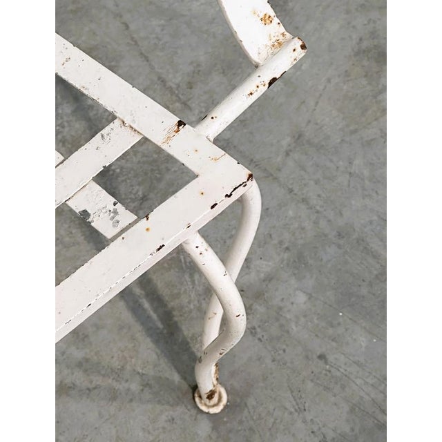 French Peacock Garden Patio Chairs, 1950s, Set of 6 For Sale - Image 11 of 14