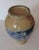 19th Century Chinese Blue & White Crackle Glaze Porcelain Landscape Decoration & Foo Dog Handle Vase For Sale - Image 9 of 11
