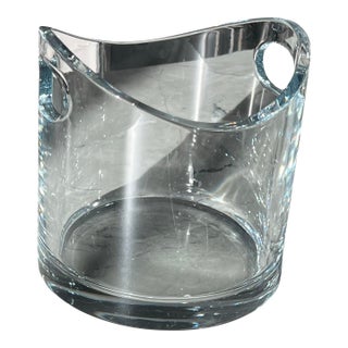 Tiffany & Co Modern Crystal Ice Bucket For Sale