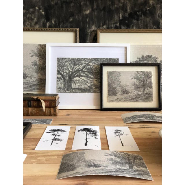 Not Yet Made - Made To Order "Print Collection: Tree Study" Contemporary Original Black and White Landscape Print on Paper For Sale - Image 5 of 7