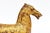 Vintage Chinese Gilt Han Style Wood Horse Bust on Stand For Sale - Image 4 of 7