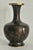 Vintage Cloisonné Vase Earth Tones With Carved Wooden Base For Sale - Image 14 of 16
