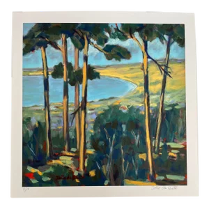 “Cove” Giclee Print of an Impressionist Seascape Oil Painting by Joao De Brito -