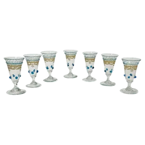 Antique Liqueur Glasses from Anthony Salviati, Set of 7