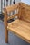 Brown Pine Camel-Back Bench or Settle For Sale - Image 8 of 12
