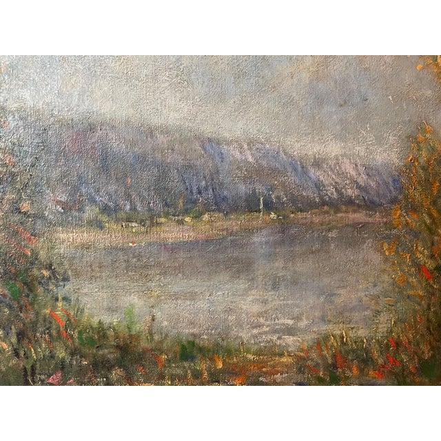 Antique Howard Clinton Dickinson Abstract Expressionism Oil Painting Landscape For Sale - Image 4 of 12