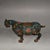 This is a striking and substantial matching pair of vintage Chinese cloisonné sculptures depicting the classic Tang...