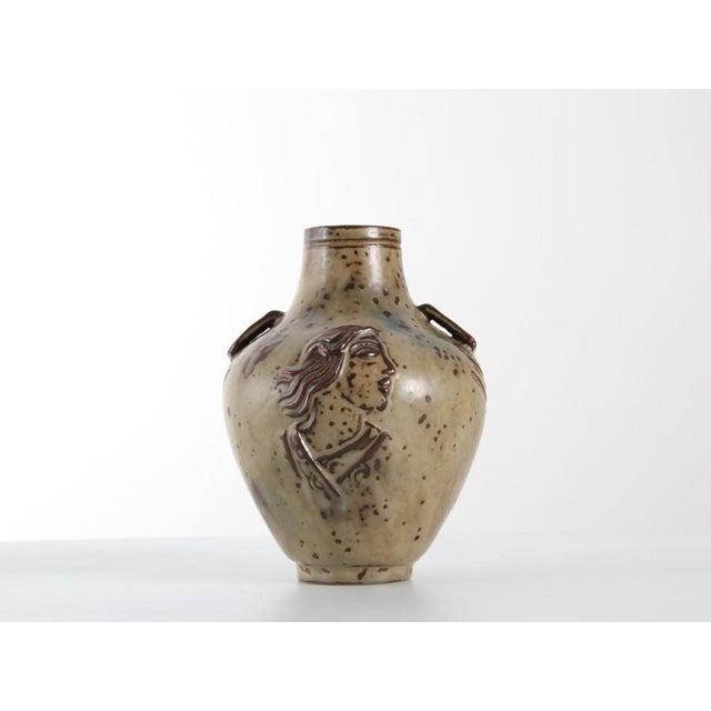 Scandinavian Ceramic Vase by Jais Nielsen for Royal Copenhagen, 1949, in Flawless conditions. This piece is attributed to...