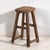 Wood Antique Small Stool in Elm, 1900s For Sale - Image 7 of 7