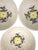 2020s Asian Modern Bat Trang Vietnam Multipurpose Ceramic Bowls Hand Painted in Yellow Floral Motif - Set of 6 For Sale - Image 5 of 8