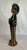 Ebony Vintage Asian Female Chinese Tang Dynasty Figurine in Black, Orange and Tan For Sale - Image 8 of 9