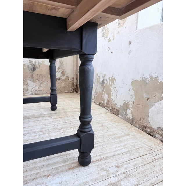 Farmhouse Table in Oak with Extensions, 1960s For Sale - Image 18 of 18