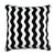 Modern Schumacher The Wave 20" Pillow in Black For Sale - Image 3 of 3