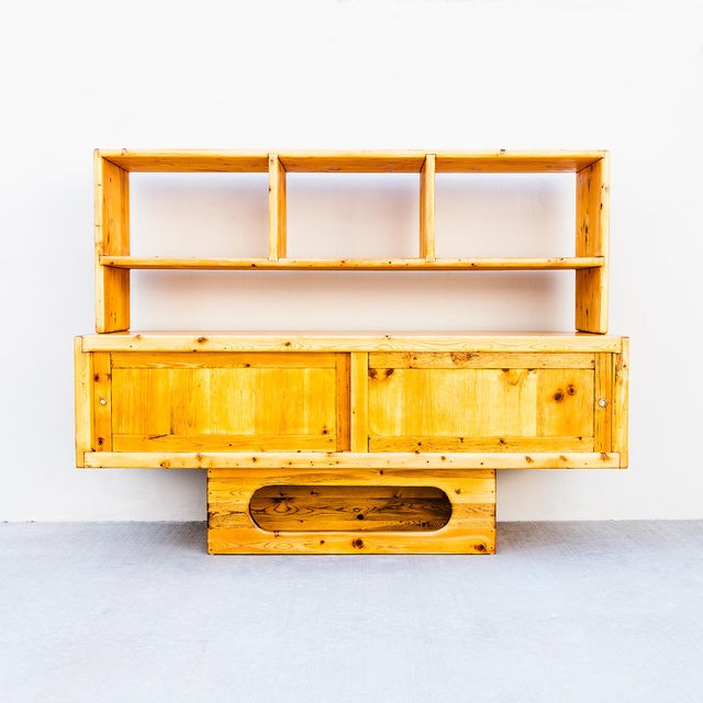 Restored 1970s Studio Made Solid Pine Credenza or Media Console For Sale - Image 16 of 16