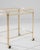 Early 20th Century French Brass Bar Cart with Glass Top on Wheels For Sale - Image 4 of 18