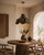 Italian Hand-Sewn Celadon Green Suede Pendant Lamp with Sculptural Flower, 1970s For Sale - Image 15 of 16