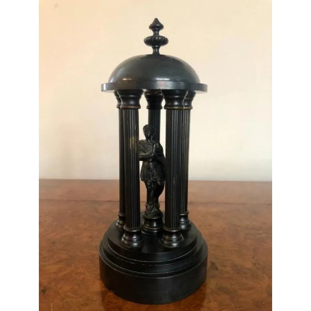 Mid 19th Century Antique Victorian 8 Day Movement Marble Clock Set, 1860, Set of 3 For Sale - Image 5 of 7