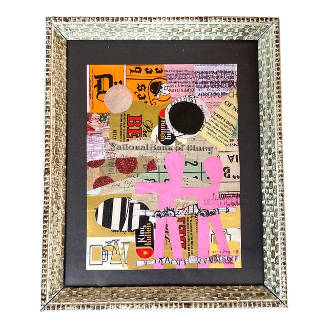 Contemporary Original Wayne Cunningham Hands Across America Collage For Sale