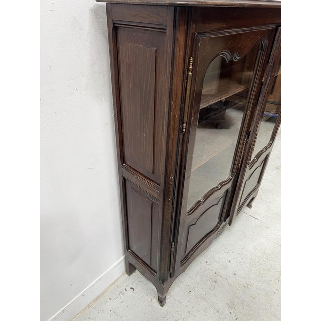 Regency Style Display Cabinet in Oak, 1900s For Sale - Image 8 of 13