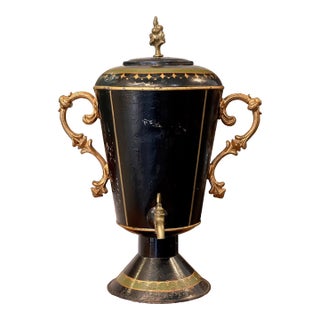 Late 19th Century Tole Water Urn For Sale