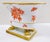 1940s 1940s Herend Porcelain Claw Footed Hand Painted Chinese Bouquet Rust Apponyi Orange Vase For Sale - Image 5 of 16