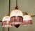 Glass French Triple Fringed Glass Pendant Light, 1930 For Sale - Image 7 of 9