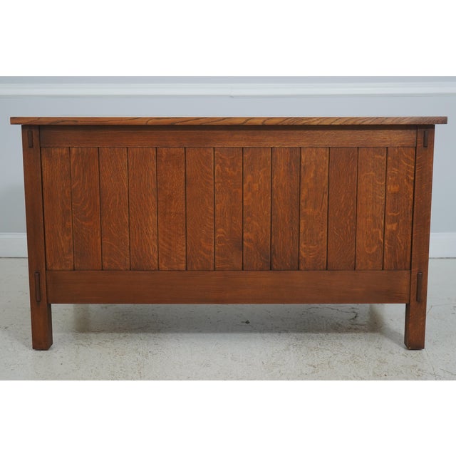 Stickley Mission Oak Arts & Crafts Executive Desk For Sale - Image 15 of 18