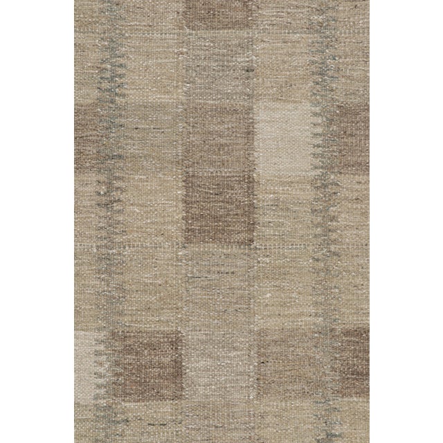 Geometric Modern Oversized Scallop Beige Rug "Scallure" by Doris Leslie Blau For Sale In New York - Image 6 of 7