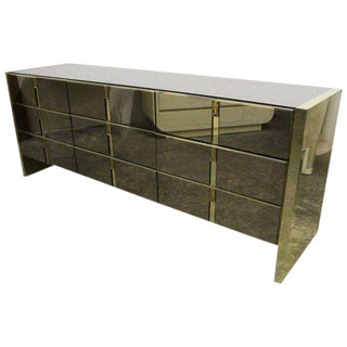 1970s Ello Bronze and Mirror Dresser For Sale