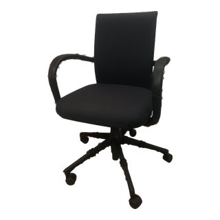 Vitra Ac1 Black Swivel Armchair For Sale