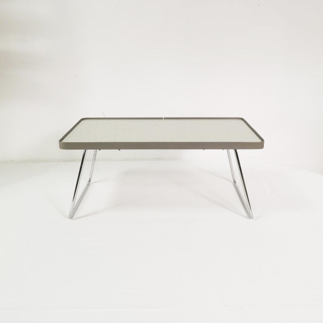 Small side table manufactured by Stiegelmeyer, in Germany 1970s. It is characterized by solid workmanship, simple spatial...