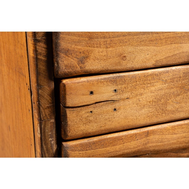 1920s Massive Vintage Oak Single Stack Flat File For Sale - Image 4 of 12