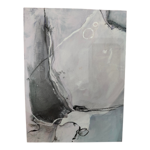 Original Oil Painting Abstract Geometric by Gloria T Roberts