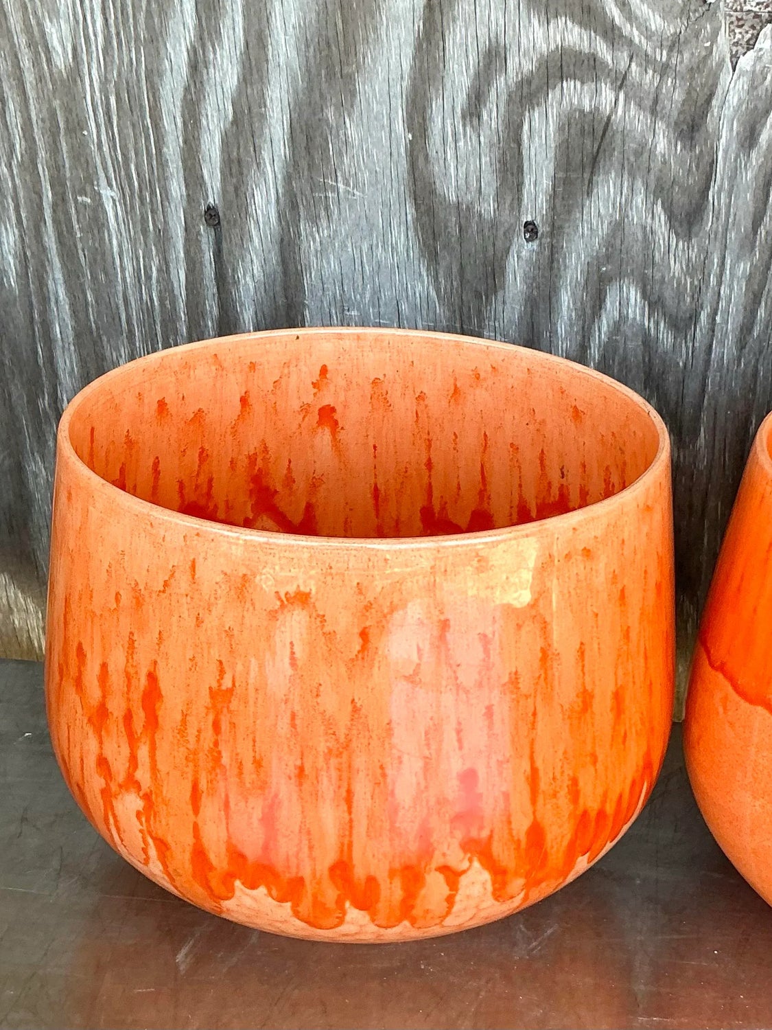 Vintage Boho Glazed Ceramic Bowls - Set of 2 — additional photo 5