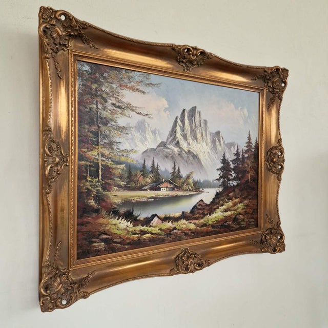 The Alps, 1980s, Oil on Canvas, Framed For Sale - Image 6 of 9