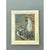 This vintage figurative oil painting on canvas presents two Siamese cats rendered in a bold, angular modernist style,...