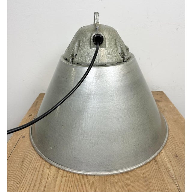 Grey Industrial Explosion Proof Pendant Lamp with Aluminium Shade from Zaos, 1970s For Sale - Image 15 of 18