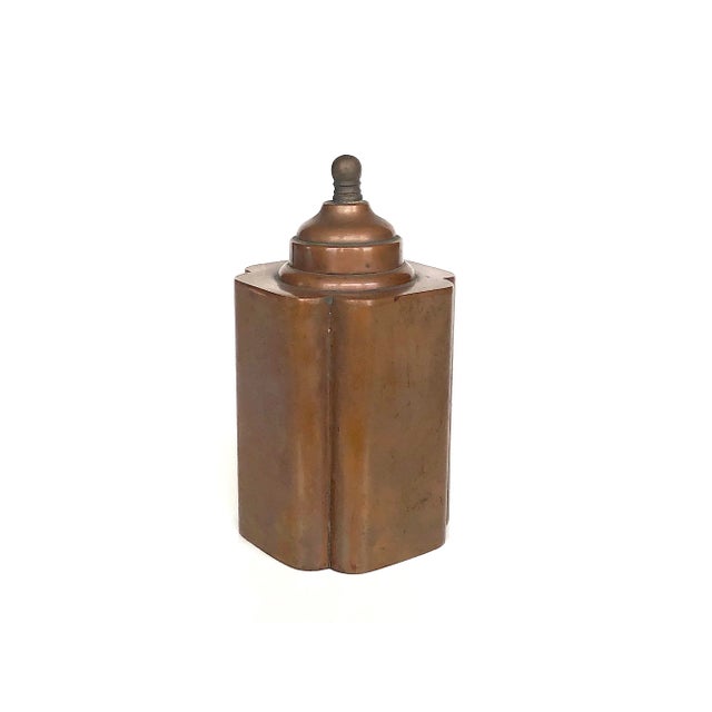 Early 20th Century Vintage Copper Tea Caddy Stash Box For Sale - Image 4 of 13