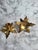 Vintage Solid Brass Poinsettia Candlestick Holders For Sale In San Francisco - Image 6 of 10