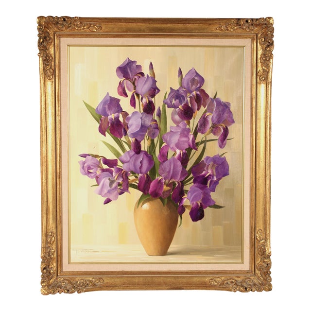 Still Life Painting by French / American Artist Elizabeth Rouviere (1908-1994) For Sale