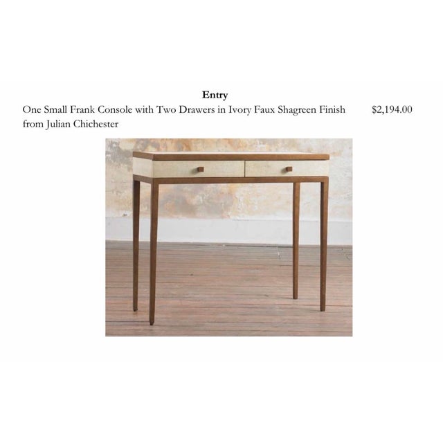 Metal Julian Chichester Frank Console Table For Sale - Image 7 of 9