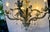 Vintage Gray 5-Light Hollywood Regency Palm Tree Chandelier Attributed to Hans Kogl For Sale - Image 9 of 11