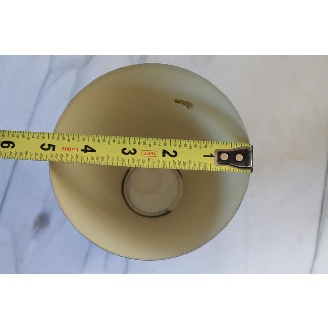 Pair of Vintage Tapered Cone-Shaped Toleware Metal Lamp Shades For Sale - Image 11 of 13