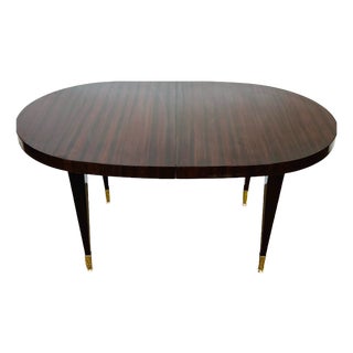 Art Deco Oval Rosewood Dining Table, France, 1940s For Sale